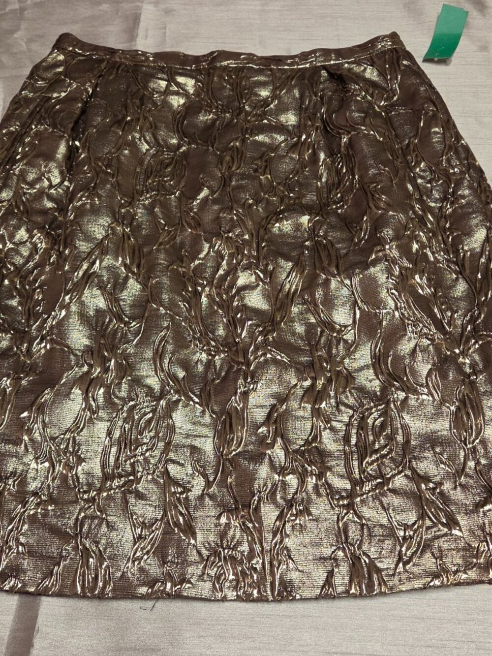 Michael Kors Metallic Gold Pencil Skirt MADE IN ITALY, Size 10